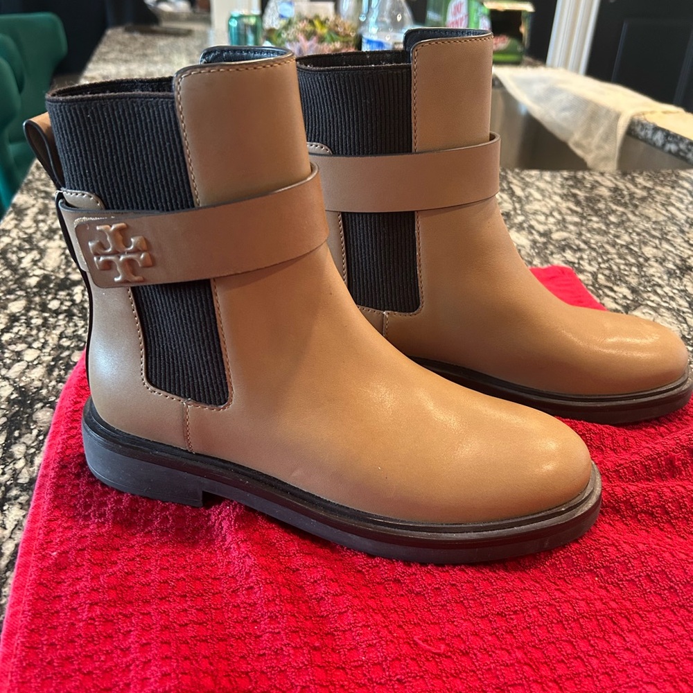 Tory Burch Brown Ankle Booties